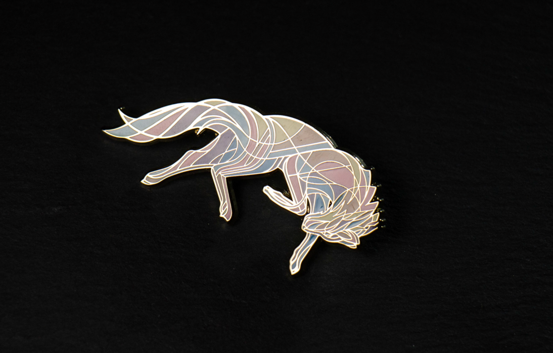 Recall & Afresh Wolf Pin