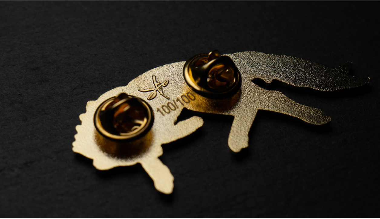 Recall & Afresh Wolf Pin