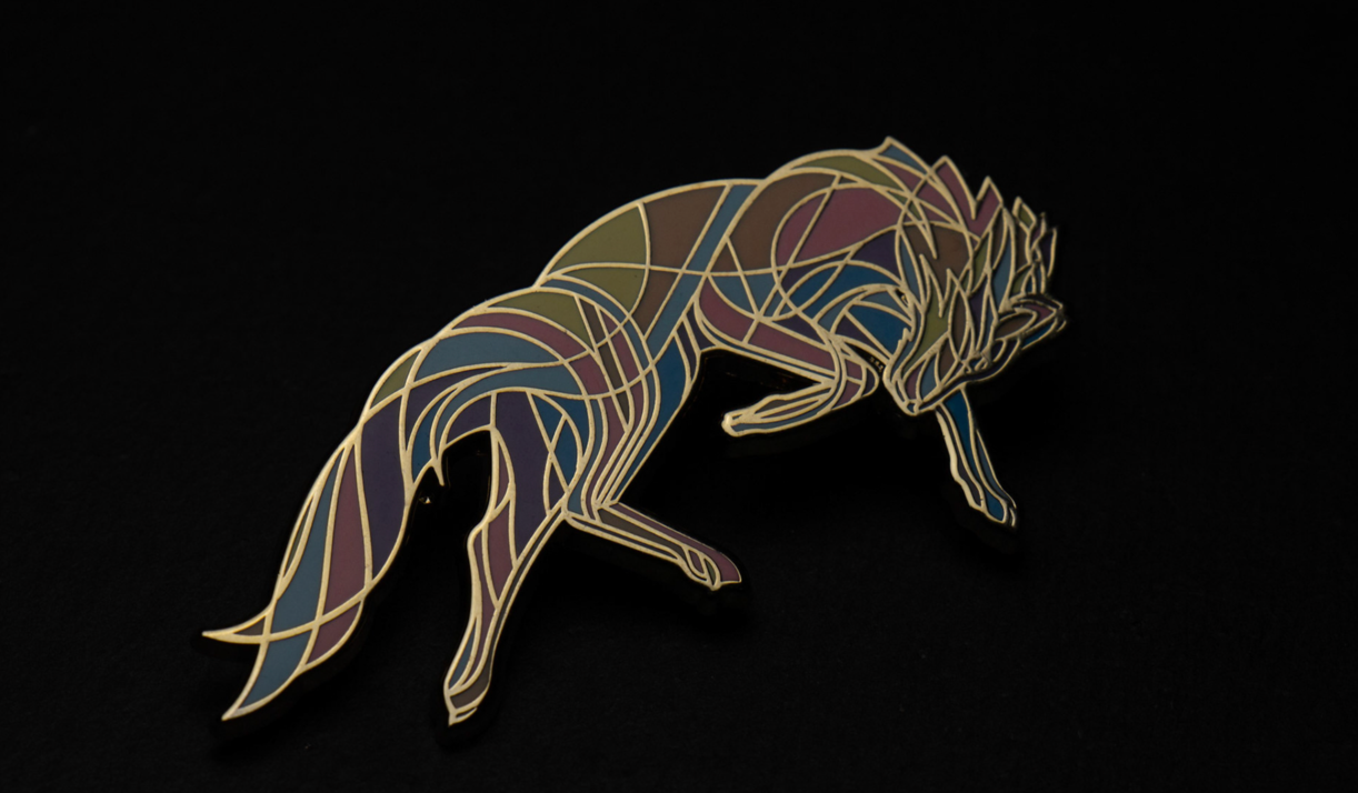 Recall & Afresh Wolf Pin