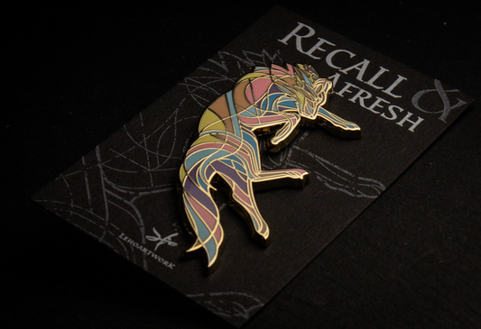 Recall & Afresh Wolf Pin