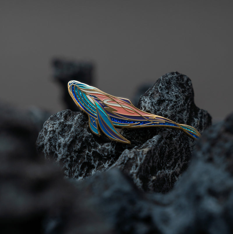 Messenger Whale Pin