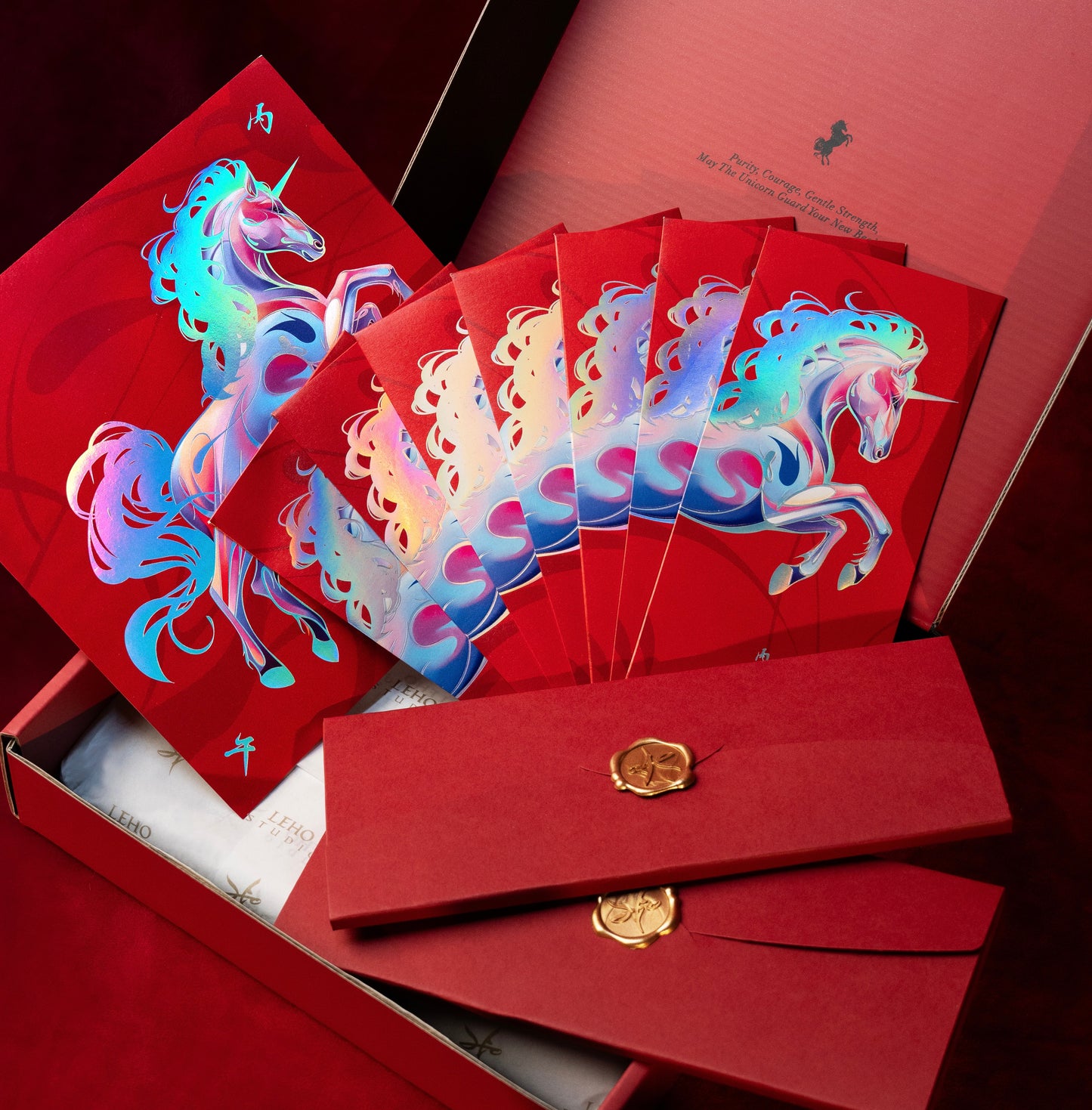 丙午躍焰駒幻獸紅包袋